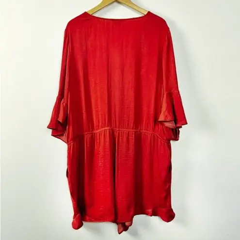 Belle Sky Burnt Orange Romper