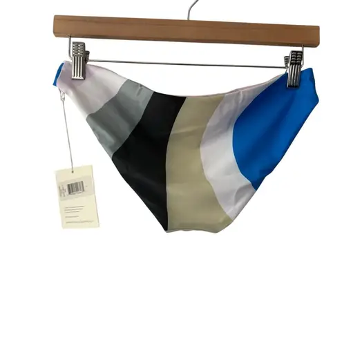 Mara Hoffman Zoa Striped Sage Multicolor Bikini Bottoms Small