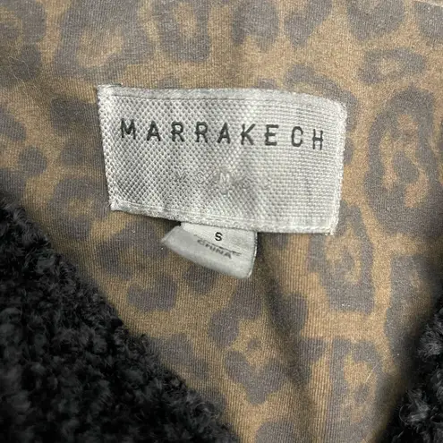 🐸Anthropologie MARRAKECH x Jacket Marni Leopard Moto Animal Print Zip, Small Brown