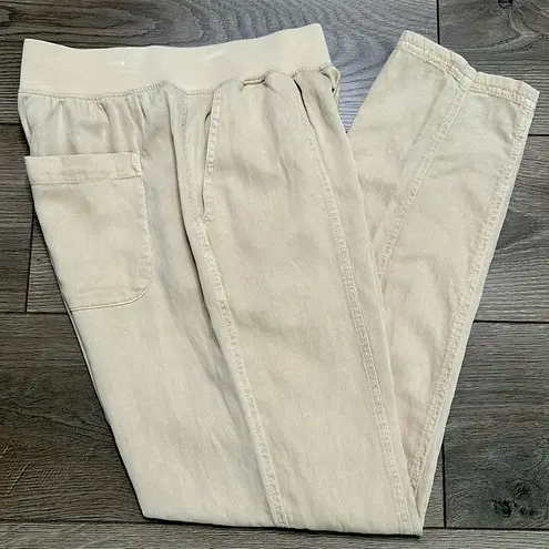 Faherty Arlie High Rise Tapered Casual Pants Safari Tan Size Small