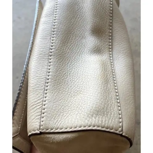 Kate Spade New York MAGNOLIA PARK LARGE LAUREL Tote Leather Bag Purse Cream White