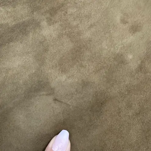 Vintage Sunbelt Leather Suede Maxi Skirt Size 10 Brown Long Western Boho Y2K