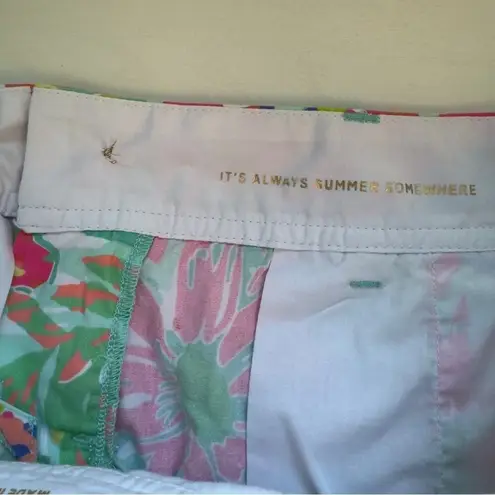 Lilly Pulitzer  The Callahan Short Casa Banana Print 100% Cotton Floral Colorful