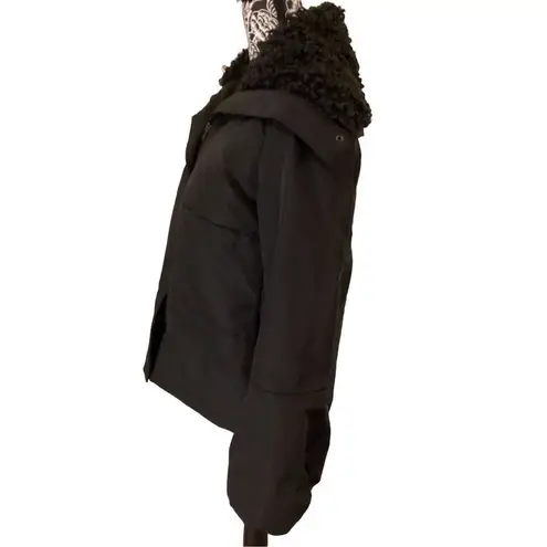 Simply Vera, Vera Wang Simply Vera Vera Wang Puffer Quilted Faux Fur Winter Coat Jacket Designer