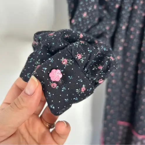 Vintage Cottage Dress Womens Small Prairie Modest Country Boho Trad Wife Costume Blue