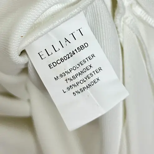 Elliatt Vienna Ruched One-shoulder Gown in White Size Medium