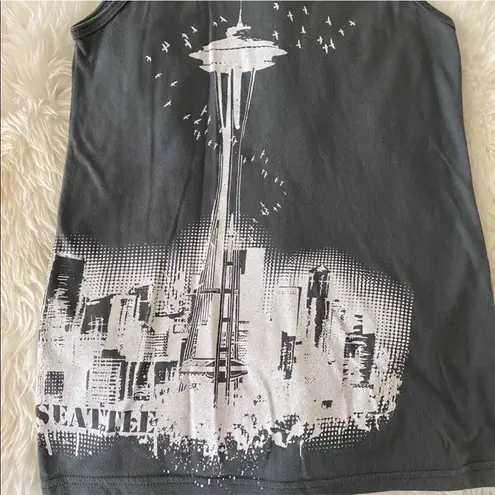 American Apparel  Seattle Space Needle Graphic Grey Tank