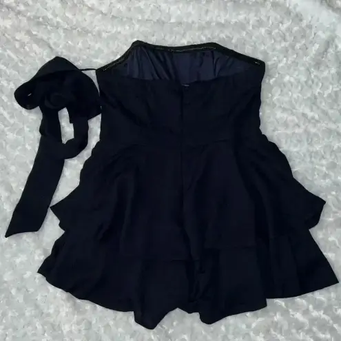Princess Polly THE ROLLA ROMPER NAVY Size 10