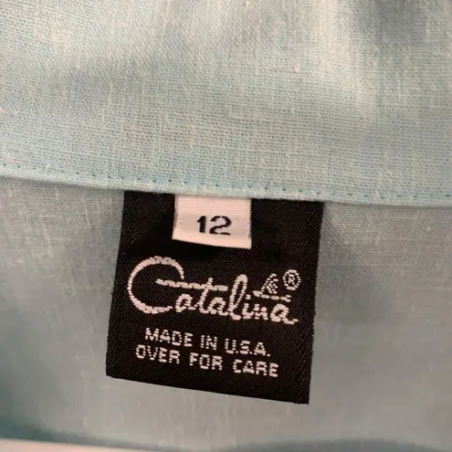 Catalina Outerwear Casual Blue Long Sleeve Button Jacket Women’s Size 12 VTG**