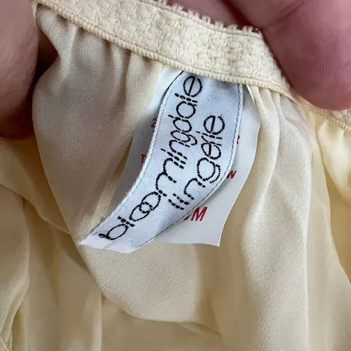 Bloomingdales Vintage Lingerie Ivory Double Tulip Slit Half Slip Size Medium