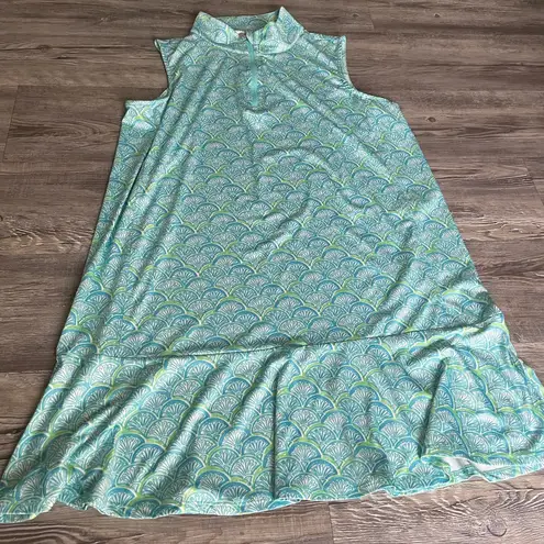 Caribbean Joe Blue and Green Swim Coverup