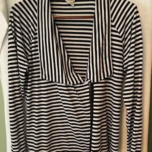 Andrea Jovine | Striped Moto Style Cardigan XL