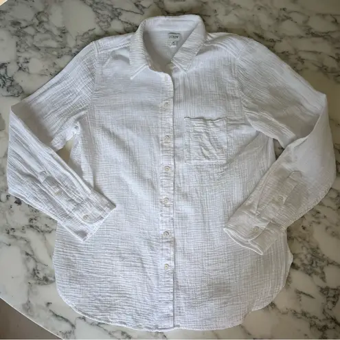NWT J Crew Factory Gauze Button