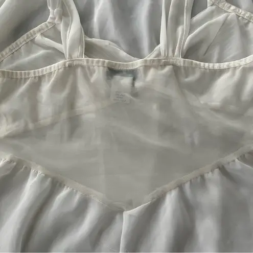 Flora Nikrooz Pleated Bust Sheer Night Gown, Sz M