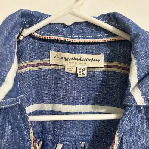 Pilcro and the Letterpress Pilcro and the Letterpress Anthropologie Striped Linen Blend Dress