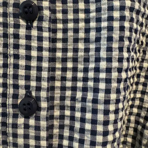 Gal Meets Glam Gingham Checkered Tiered Midi Dress 10 A-line Cottagecore Prairie