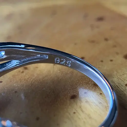 Natural Aquamarine Tanzanite Sterling Silver Ring Size 6