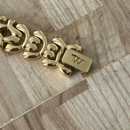 Wittnauer Longines Ladies Watch Rare Crystal Embellishments Gold Weave Bracelet