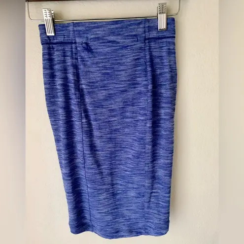 Lululemon  &go Where-to Skirt in Blue Rulu Mini Fitted Pencil stretch Skirt