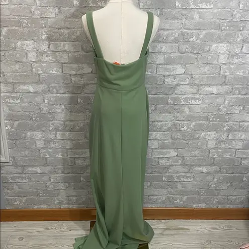 BHLDN Blake Square-Neck Stretch Crepe Maxi Dress