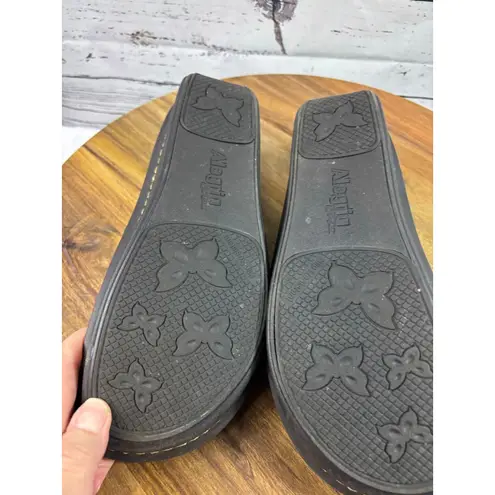 Alegria Women's Black Bronze Floral Loafers Size 9.5