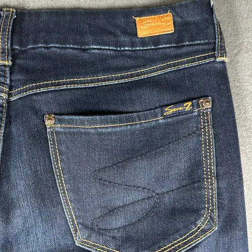 Seven7 High Rise Skinny Jeans Womens 16 Dark Wash Denim Blue Jeans