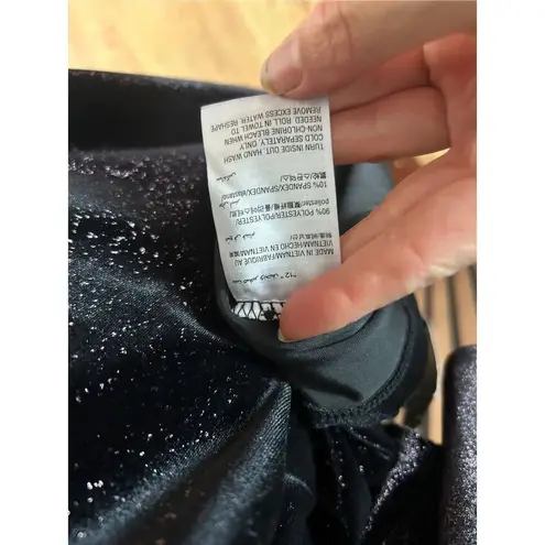 Alfani Women Long Bell Sleeve Glitter Plum Ombré Purple Shift Velvet Dress 12P