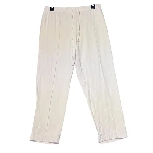 Julies & Leopold Linen Blend Drawstring Pants Womens Small Beige Lightweight Tan Size undefined