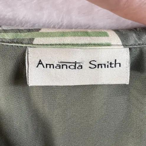 Amanda Smith VTG Y2k 8 Skirt Silk Slip Fairy Whimsy Bella Swan Midi Coquette Green Flowy