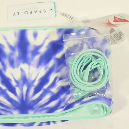 Seafolly NWT X Revolve Beach Break Tube Top in Dazzling Blue US Size 10