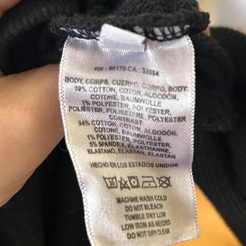 T.La Anthropologie Black Crewneck Long Sleeve Sweatshirt Size XL