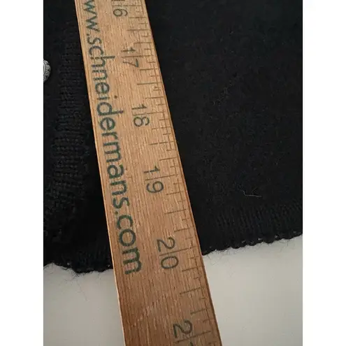 Vintage Carroll Reed Size 12 Black Wool Cardigan Sweater Jacket Quiet Luxury NEW