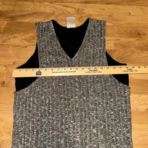 Anthropologie Dolan Left Coast Luna Ribbed V Neck Sleeveless tank layer Dress M Gray Size M