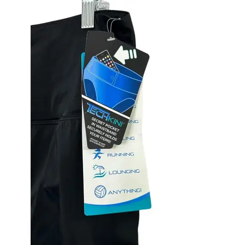 Active Spirit Water Fitness Black Techkini Daisy Chain Swim Skirt Women's 10 NEW