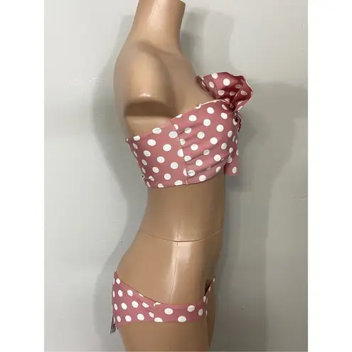 PilyQ New. Milly Dot bikini set. D-cup/M-bottom. MSRP $169