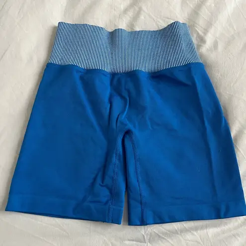 Cream Yoga Ashley Biker Shorts in Royal Blue