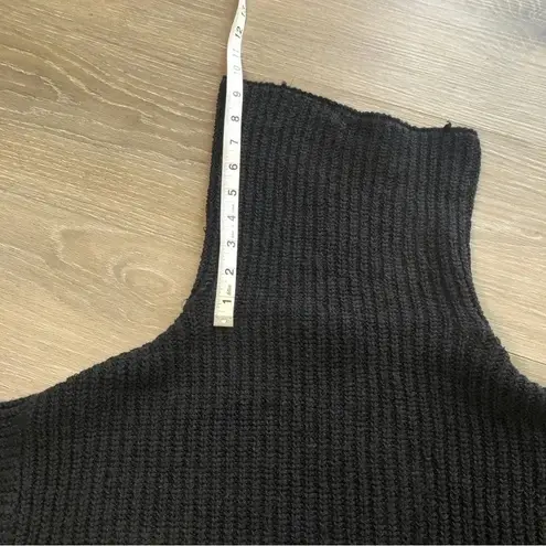 FOR THE REPUBLIC Black Chunky Knit Turtleneck Long Sleeve Sweater Womens Size S