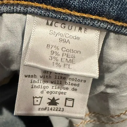 McGuire Denim McGuire Cropped Frayed Vintage Dreamweaver Gainsbourg Cropped Blue Jeans 28 - Image 7