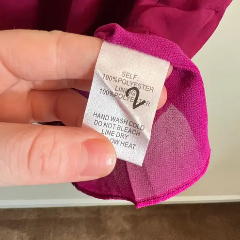 Lulus Magenta Groove Thing Swing Dress Size XS