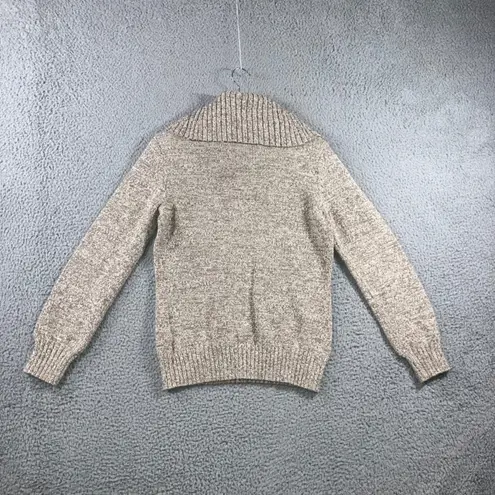 Lauren Jeans Co Ralph Lauren Cowl Neck Sweater Women Large Chunky Speckled Knit Tan Size undefined