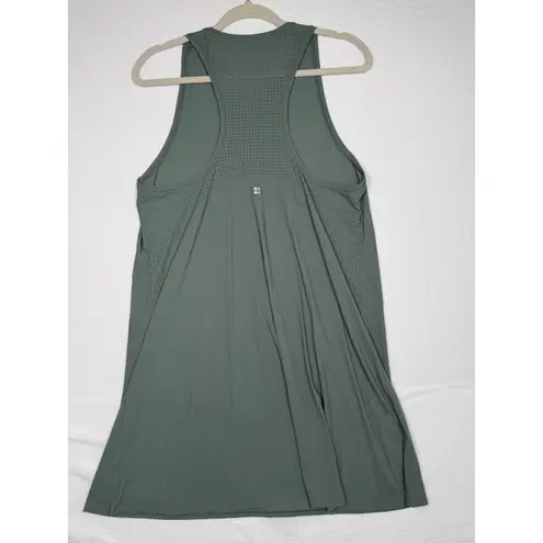 Sweaty Betty London Green Athleisure Swing Dress Athletic Tank Style Size L