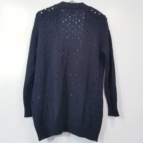 autumn cashmere Cotton by Knit Cardigan with Pockets