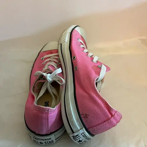 Converse  ALL STAR CHUCK TAYLOR PINK SNEAKERS PREOWNED WOMENS (9), MENS (7)