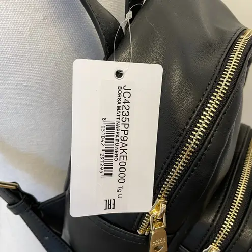 Love moschino Studded Heart Backpack Nappa Blk NEW