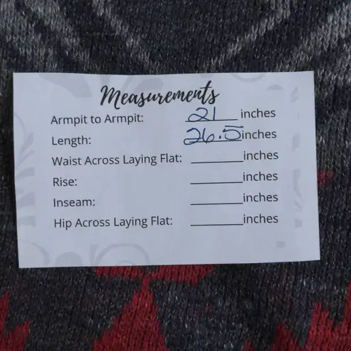 Denim & Supply Ralph Lauren Ralph Lauren Denim & Supply Womens Crewneck Sweater Red Gray Southwestern XL