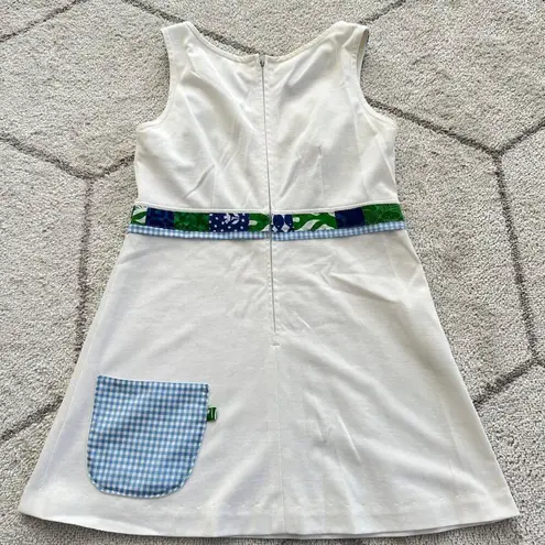 Vintage 70s Handmade Tennis Dress Sleeveless, Tenniscore Preppy Vibes Blue Size M