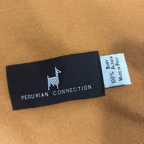 Peruvian Connection Peruvian Collection 100% Baby Alpaca Scarf fringe Yellow