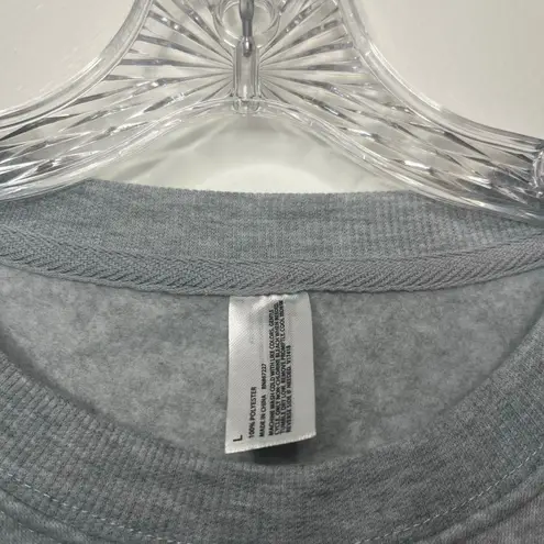 Stay Spooky Halloween Ghost Sweatshirt Gray Crewneck Pullover Large Cozy Fall L