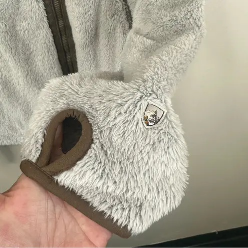 Kuhl Fleece Flight Jacket in Stone Womens Medium Full Zip Outdoor Hooded Coat