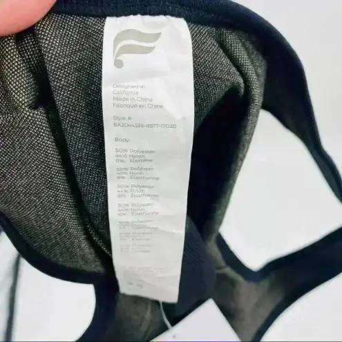 Fabletics  Kamila Seamless Bra Women's‎ XS Green Reptilia Black Stretch Athletic